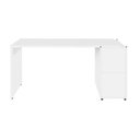 Ver imagem 4 de Mesa Escrivaninha 150cm X 60cm e Armário 2 Portas F5 Office Cor:branco