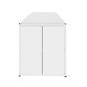 Ver imagem 6 de Mesa Escrivaninha 150cm X 60cm e Armário 2 Portas F5 Office Cor:branco