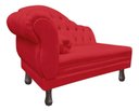 Ver imagem 3 de Recamier Divã Sofá 120cm Recepção Sala Larissa Suede:vermelho/liso