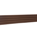 Ver imagem 2 de Moldura Painel Ripado Eva Adesivo Urânio 5cmx5mm 5 Metros - Marrom