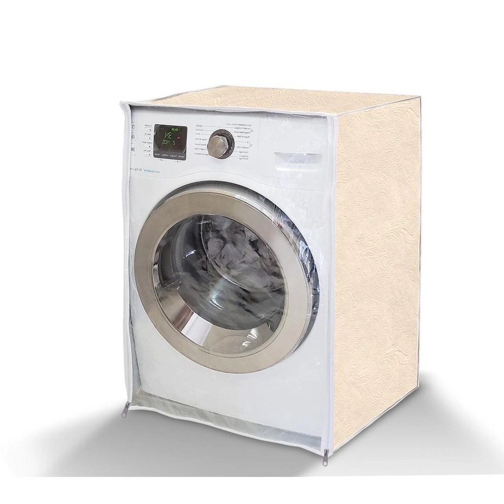 Capa de Maquina de Lavar com Abertura Frontal - Franelada Grossa - de 8kg a 11Kg - PANAMI:Branco - 2