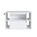 Ver imagem 5 de Gabinete de Banheiro Suspenso 80cm Branco 4 Nichos 1 Toalheiro 1 Porta e 1 Gaveta Bh8010