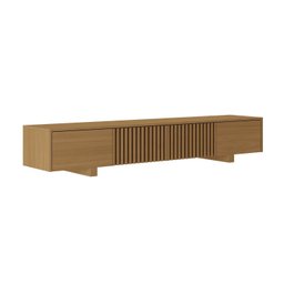 Rack para Tv até 75 Polegadas 180cm Portas Ripadas Aruá CabeCasa MadeiraOriginals - 3