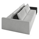 Ver imagem 7 de Sofá Ilha Modular Living com Puff 232cm Georgia K04 Bouclê Cinza/preto - Mpozenato