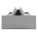 Ver imagem 5 de Sofá Ilha Modular Living com Puff 232cm Georgia K04 Bouclê Cinza/preto - Mpozenato