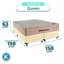 Ver imagem 1 de Colchão Queen Molas Ensacadas + Box Bege - Airtech Ortobom