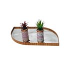 Ver imagem 1 de Bandeja Decorativa Elegance 30x50 Mdf Laminado Cinamomo com Espelho Stylodecor