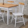 Mesa de Jantar Udine com 4 Cadeiras Branco Natural 125x80 - 3