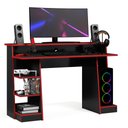 Ver imagem 5 de Mesa Gamer Escrivaninha Mesa de Computador Xp - Preto/vermelho