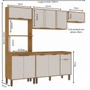 Ver imagem 4 de Cozinha Completa Modulada 4 Peças com Torre Quente para 2 Fornos e Espaço para Cooktop Madalena