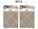 Ver imagem 2 de Aparador Louças Escorredor Alta Absorção Geométrico 45x40 cm:Kit 2/Cinza