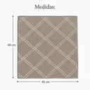 Ver mais imagens de Aparador Louças Escorredor Alta Absorção Geométrico 45x40 cm:Kit 2/Cinza