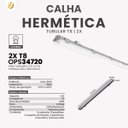 Ver imagem 3 de Luminária Tubular Calha Hermética T8 2x G13 1,2m Ip65 Opus
