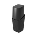 Ver imagem 1 de Porta Escova de Dentes com Tampa Coza New Square Preto