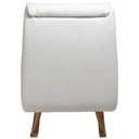 Ver mais imagens de Poltrona de Amamentação com Balanço Base Milka Sky D02 Linho Branco C-419 - Lyam Decor