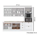 Ver imagem 6 de Kit de Cozinha Completa 7 Peças Americana (2aéreos+2balcões+1paneleiro+2complementos) C5p49
