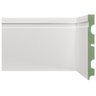 RODAPÉ BRANCO MDF Ultra (revestido com melamínico, resistente a umidade) - 100x15mm x 2.4m (BARRA - 1