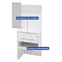 Ver imagem 5 de Conjunto Cabeceira Casal Queen Isis com 2 Mesas de Cabeceira MDF Castanho