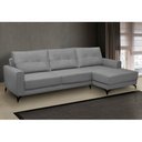 Ver imagem 2 de Sofá 4 Lugares com Chaise Direito 265cm Soreh F05 Veludo Prata - Mpozenato