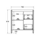 Ver imagem 5 de Gabinete Armário Banheiro Ditália com Pia + Espelho BN-01 cor:branco