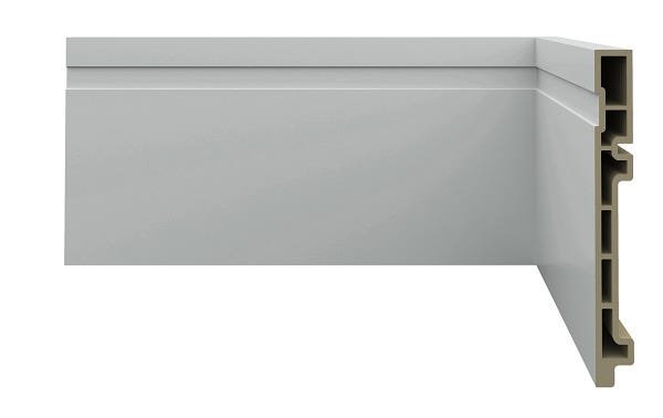 RODAPÉ R7 COM 1 FRISO BRANCO 150X15MM 2.4M - 1
