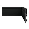 RODAPÉ R3 COM 1 FRISO BLACK 105X15MM 2.4M (BARRA) - 1