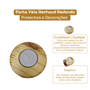 Ver imagem 3 de Porta Vela Rechaud Redondo Decoração Presente
