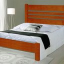 Ver imagem 1 de Cama de Casal Moscou de Madeira Maciça Angelim Mel