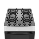 Ver imagem 4 de Fogão de Piso 4 Bocas Smart Glass Branco com Mesa de Vidro e Forno 50L - Realce