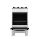 Ver imagem 3 de Fogão de Piso 4 Bocas Smart Glass Branco com Mesa de Vidro e Forno 50L - Realce