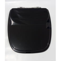 Tampa De Vaso Sanitário Laqueado Fit / Versato Celite Preto - 3