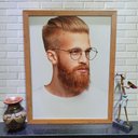 Ver imagem 1 de Quadros Barba Barbearia 35cmx45cm Modelo 7