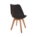 Ver imagem 4 de Conjunto Mesa de Jantar Juliette Preta 80cm com 2 Cadeiras Leda - Preta