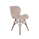 Ver imagem 2 de Conjunto Mesa de Jantar Juliette Branca 135cm com 6 Cadeiras Slim - Nude
