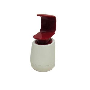 Porta Sabonete Líquido de Plástico 320ml Cinza