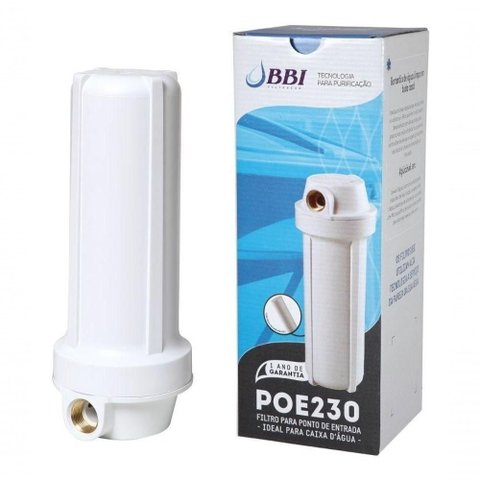 Filtro P Caixa D'Água Poe Bbi Cavalete + 6 Refis + Chave Cor Branco Voltagem Não Se Aplica