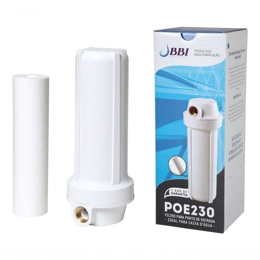 Filtro P Caixa D'água Poe Bbi Cavalete + 6 Refis + Chave Cor Branco Voltagem Não Se Aplica - 5