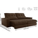 Ver imagem 3 de Sofa Retrátil Dublin 2,30m Mola Ensacada 04 Lugares Txr