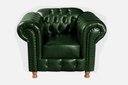 Ver imagem 2 de Poltrona Chesterfield Luís Xv Clássica Capitonê Retrô - Couríssimo Verde 075