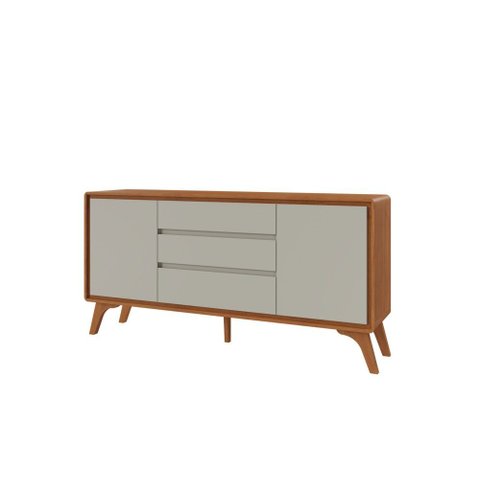 Buffet Sinus 2 Porta 3 Gavetas - Mv - Rei de Casa Naturalle/off White