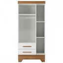 Ver imagem 3 de Guarda-Roupa Infantil Doce Sonho 3 Portas 2 Gavetas Branco/Nature - Panorama Móveis