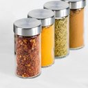 Ver imagem 4 de Porta Temperos com Suporte Inox 12 Frascos de Vidro com Base Rotatória para Cozinha