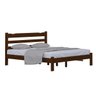 Cama King Size Madeira Reforçada Cor Castanho - 3