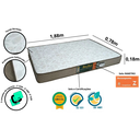 Ver imagem 2 de Colchão Solteiro Becflex Espuma Titan Gold 78 Cm Firme