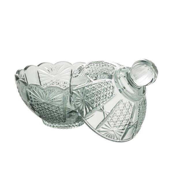 Potiche Decorativa Cristal Princess Verde 11X11Cm - Wolff - 3