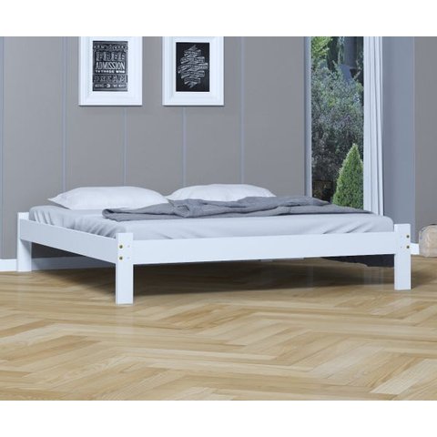 Cama Turca King Size Madeira Reforçada Cor Branco