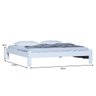 Cama Turca King Size Madeira Reforçada Cor Branco - 3