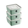 Pote Quadrado Uz Utilidades 5 Litros Verde 3 Peças - 1