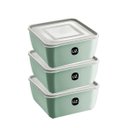 Ver imagem 1 de Pote Quadrado Uz Utilidades 5 Litros Verde 3 Peças
