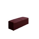 Ver imagem 1 de Calçadeira Baú Raissa 120 cm Suede Bordô